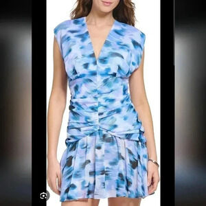 DKNY Womens V neck dress m130